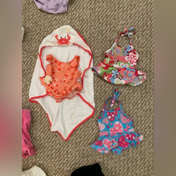 Three American Girl Dolls, Molly, Lanie, and Bitty Baby with accessories. - Picture 16 of 16